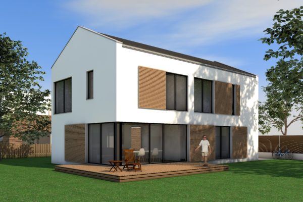 Modernes Haus mit Satteldach